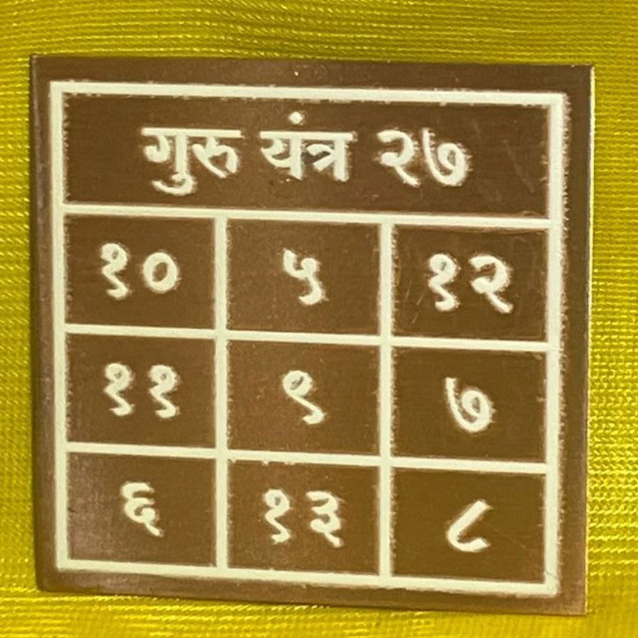 Pocket Numerical Guru (Jupiter) Yantra - ADvaar