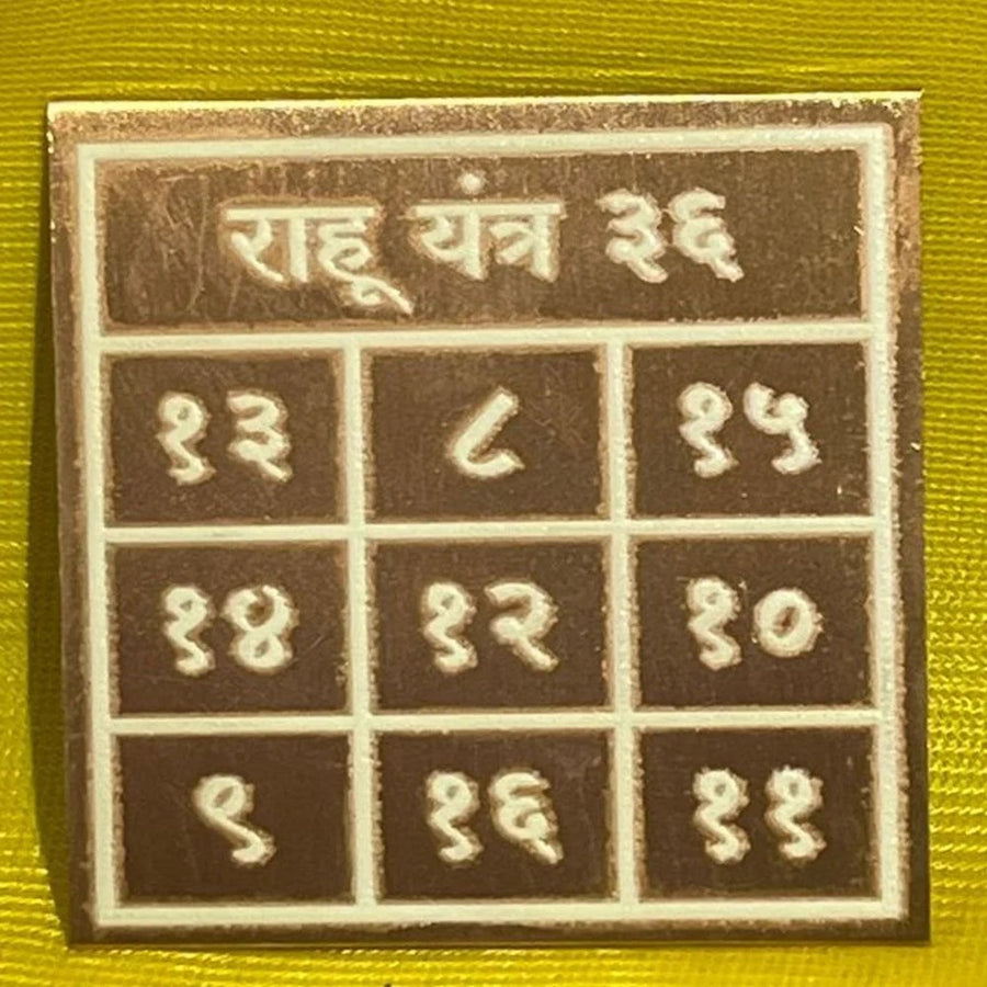 Pocket Numerical Rahu Yantra - ADvaar