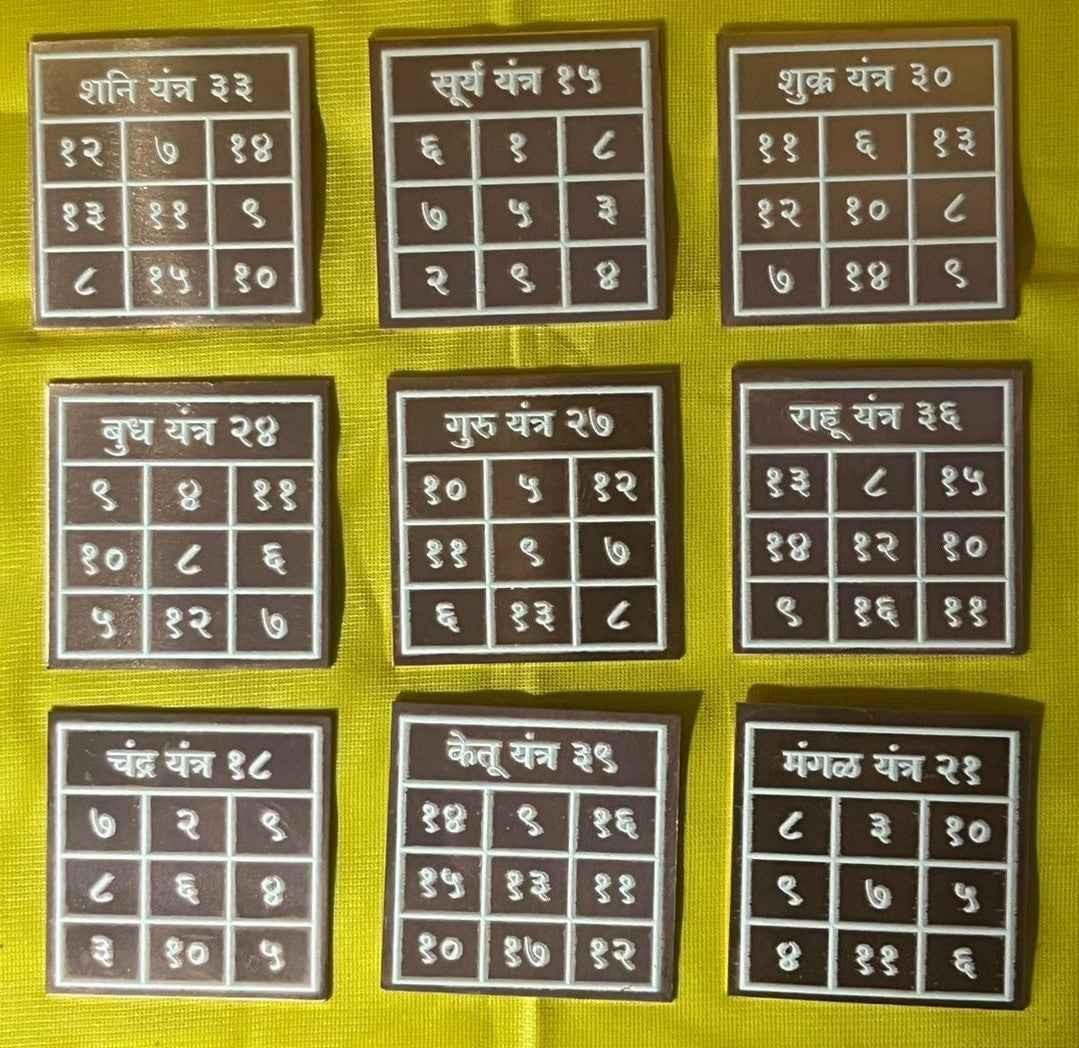Pocket Nav Graha Collection (9 Yantras)
